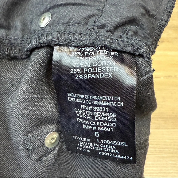 Wit & Wisdom pressed black denim skinny jeans, size 6 - Picture 8 of 9